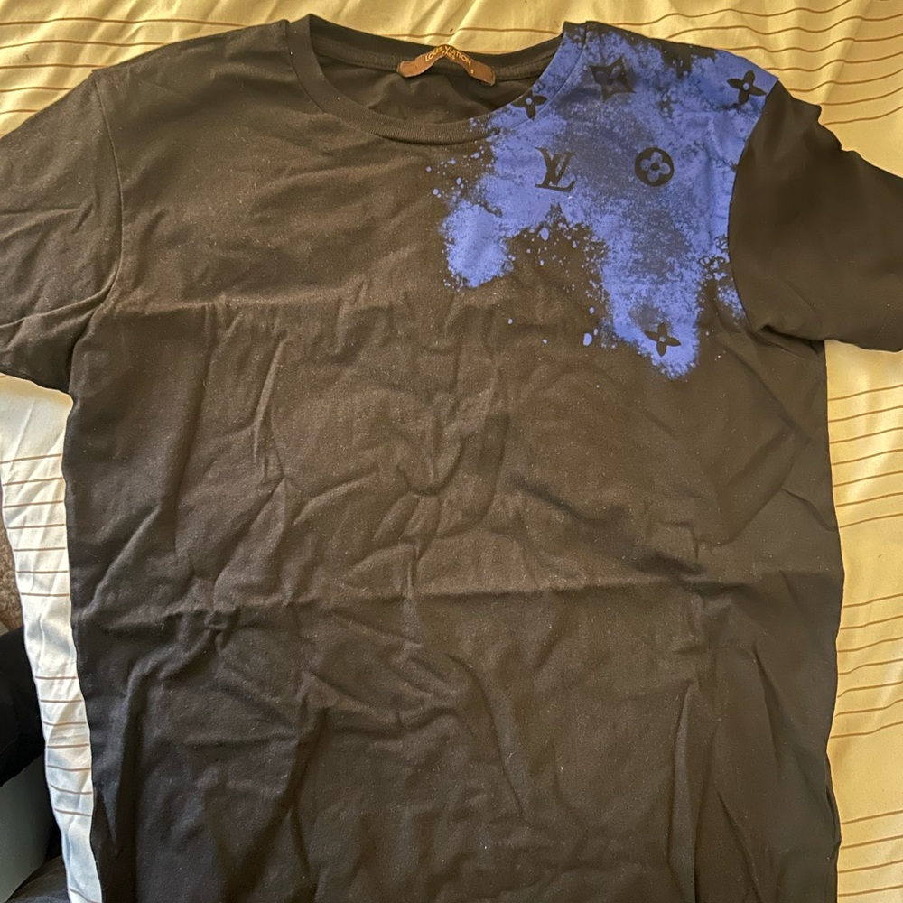 Blue and black louis vuitton shirt